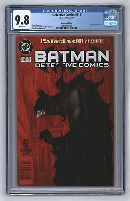 Buy Detective Comics #719 Bill Sienkiewicz Batman Newsstand Variant 1998 CGC 9.8 • 90.92£