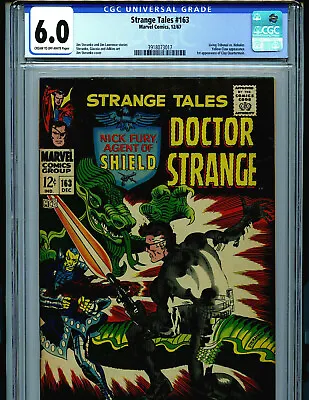 Buy Strange Tales #163 CGC 6.0 FN 1967 Marvel 1st Clay Quartermain Amricons K44 • 197.10£
