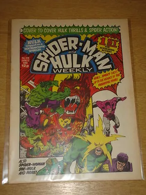 Buy Spiderman British Weekly #379 1980 June 12 Marvel Incredible Hulk • 3.99£