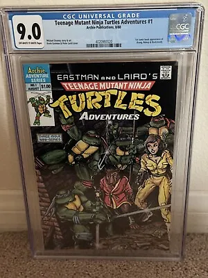 Buy Archie Teenage Mutant Ninja Turtles Adventures 1 CGC 9.0 First Krang Bebop  🔥🔥 • 94.60£