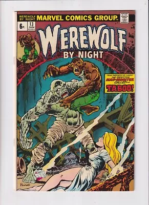 Buy Werewolf By Night (1972) #  13 UK Price (7.0-FVF) (2023612) 1st Topaz 1974 • 47.25£
