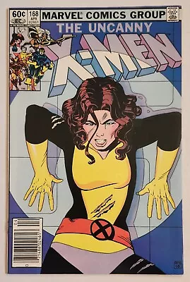 Buy Uncanny X-Men #168 VF+ 1st App Madelyn Pyror Newsstand Marvel Comics 1983 Key • 23.99£