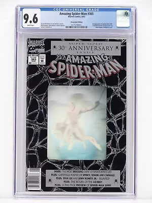 Buy Amazing Spider-Man #365 CGC 9.6 NEWSSTAND WP 1st App. Spider-Man 2099 (1992) • 151.67£