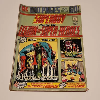 Buy 100 Page Superboy #202. June 1974. DC Comics • 13.45£