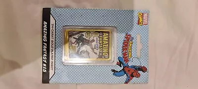 Buy Amazing Fantasy #15 AF15 Spiderman Gold Plated Ingot 1962 Original • 32.99£
