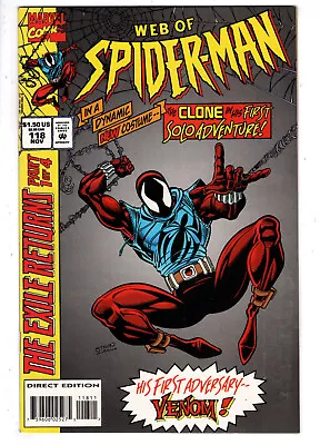 Buy Web Of Spider-man #118 (1994) - Grade 9.0 - 1st App Ben Reilly Scarlet Spider! • 71.15£