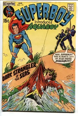 Buy Superboy #171 Comic Book 1971-DC VF- First Appearance Of AQUABOY. • 40.51£