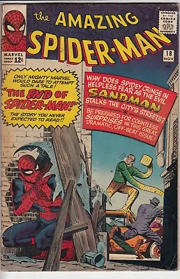 Buy Amazing Spider-Man 18 - 1964 - Ditko - 1st Ned Leeds - Fine + • 449.99£