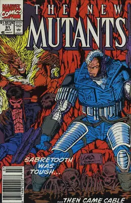 Buy New Mutants, The #91 (Newsstand) VG; Marvel | Low Grade - Cable Sabretooth Liefe • 5.38£