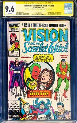 Buy *Signed Paul Bettany Elizabeth Olsen* VISION AND THE SCARLET WITCH 12 CGC SS 9.6 • 548.66£