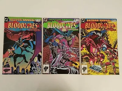 Buy Batman 3 Comic DC Annuals Lot NM 1993 Bloodlines: Detective Shadow Of The Bat • 11.19£