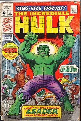 Buy INCREDIBLE HULK SPECIAL #2 GD King Size Annual 1969 Marvel Comics • 3.98£