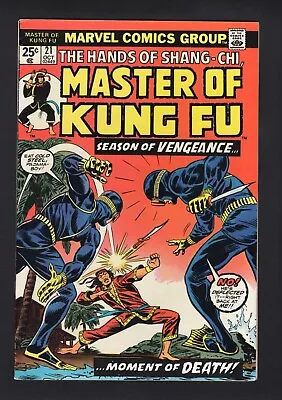 Buy Master Of Kung-Fu #21 Vol. 1 Marvel Comics '74 VF • 3.95£