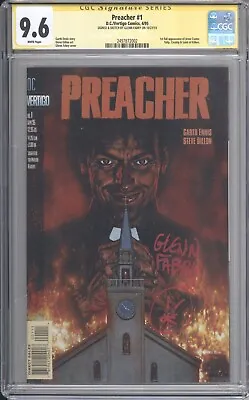 Buy Preacher #1 CGC SS 9.6 Signed & Sketched By Glen Fabry – 1st App Of Jesse Custer • 299.99£