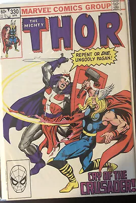 Buy The Mighty Thor #330 - Marvel 1983 - 1st Appearance Of The Crusader • 7.92£