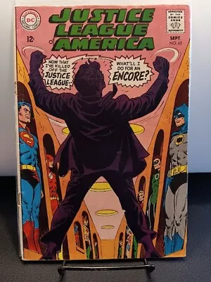 Buy Justice League Of America #65 (1968) ~DC Comics Silver Age ~ 2nd Red Tornado App • 15.81£