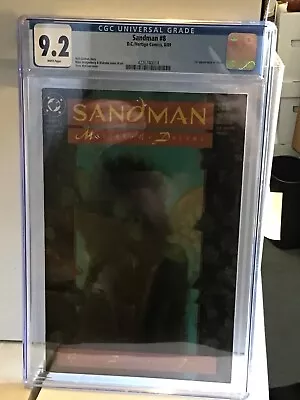Buy Sandman #8 Dc Vertigo 1989 Cgc 9.2 1st Appearance Death Gaiman • 177.39£
