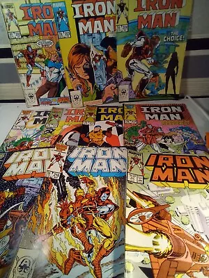 Buy Iron Man , 10 Marvel Comics , 1985-87 . No.202-4 & 211-217 Inc.  . T2.m2 . • 12.99£