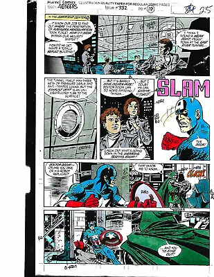 Buy Original Dr Doom Vs Captain America Avengers 332 Color Guide Art: Marvel Comics • 33.12£