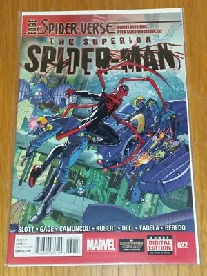 Buy Spiderman Superior #32 Edge Of Spiderverse Marvel October 2014 Nm+ 9.6 Or Better • 32.99£