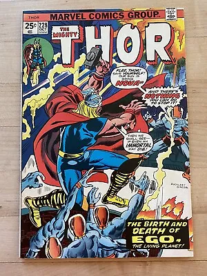 Buy Thor #228 - The Origin Of Ego The Living Planet! Marvel Comics, Galactus, Gotg 2 • 12.79£