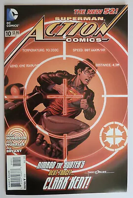 Buy Action Comics #10 - New 52 Superman 1st Printing - DC Comics August 2012 VF 8.0 • 4.25£