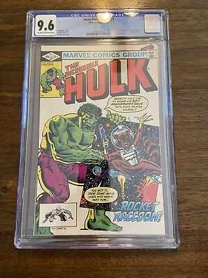 Buy CGC 9.6 Incredible Hulk #271 1st Appearance Rocket Raccoon Marvel Comics 5/1982 • 434.45£