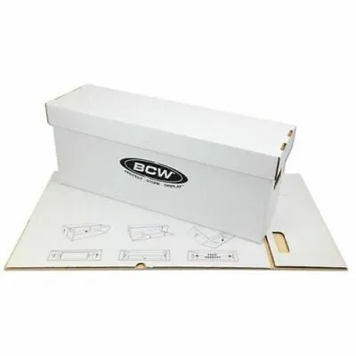 Buy 1 2 BCW Long Cardboard Comic Book Custom Storage Box Holds 250-300 Comics  • 23.64£