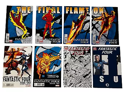 Buy 8 Fantastic Four #583-588 The Final Flame On / Quesada/ Epting/2nd/ 3rd Variants • 31.77£