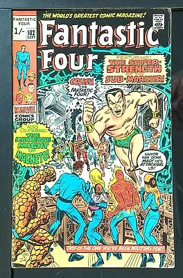 Buy Fantastic Four (Vol 1) # 102 Fine (FN) Price VARIANT RS003 Marvel Comics SILVER • 35.24£