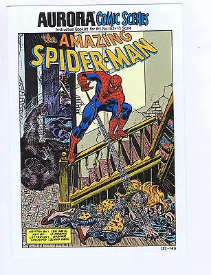 Buy Amazing Spider-Man Aurora Comic Scenes No. 182 Instruction Booklet For Kit, 1974 • 31.61£
