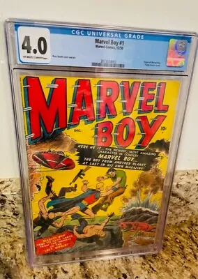 Buy MarvelBoy#1 12/50 Marvel Comics CGC Grade4.0 Serial #2073514002 Russ Heath Cover • 1,200.67£