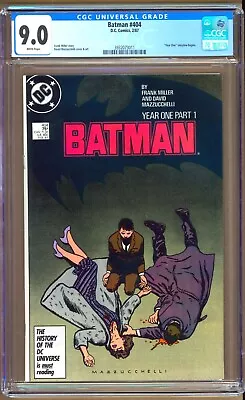 Buy Batman #404 (1987) CGC 9.0 WP  Miller - Mazzucchelli    Year 1  Storyline Begins • 39.57£