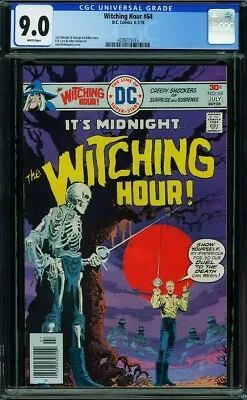 Buy Witching Hour 64 Cgc 9.0 White Page Dc 1976 Skeleton On Guard C4 • 112.59£