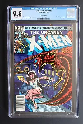 Buy Uncanny X-Men #163 Origin BINARY 1982 Danvers WOLVERINE Canadian Variant CGC 9.6 • 90.67£