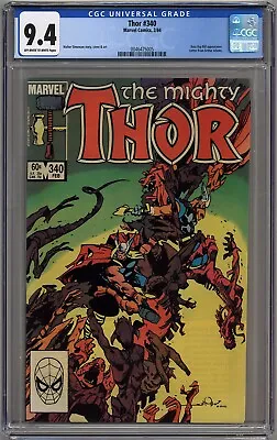 Buy Thor #340 Cgc 9.4 White Pages Marvel Comics 1984 • 31.53£