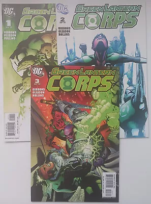 Buy DC Comics GREEN LANTERN CORPS Vol 2 (2006) #1-3 High Grades • 3.95£