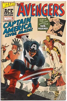 Buy Avengers #4 Wizard Ace Edition Nm+ 1st Sa App Captain America Stan Lee Marvel • 14.95£