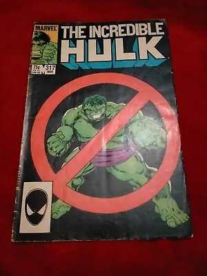 Buy Marvels The Incredible Hulk #317 1986 • 6£
