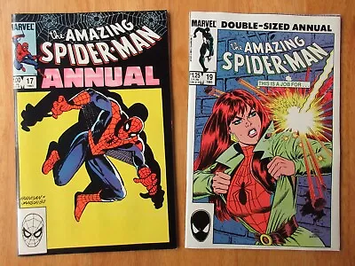 Buy Lot Of *2* AMAZING SPIDER-MAN ANNUALS! #17 (VF/VF+), 19 (NM-) *Bright & Glossy!* • 11.82£