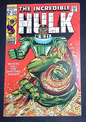 Buy The Incredible Hulk #113 Silver Age Marvel Comics F+ • 24.99£