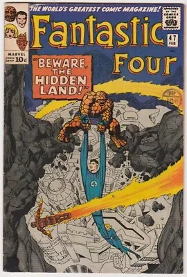 Buy FANTASTIC FOUR 47 (Marvel Comics, 1966) FN- KIRBY Art Inhumans • 49£