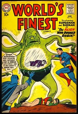 Buy WORLD'S FINEST COMICS #110 1960 FN- 1ST APPEARANCE Of SPECTRUM MAN Green Arrow • 31.62£