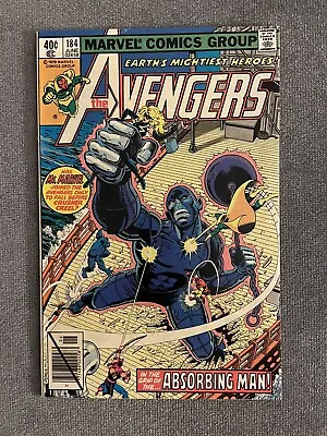 Buy Avengers #184:  Death On The Hudson!  Falcon Joins The Avengers! Marvel 1979 VF • 12.23£