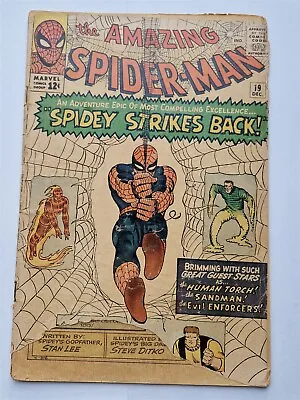 Buy Amazing Spider-man #19 Fr (1.0) December 1964 Marvel Comics ** • 64.99£