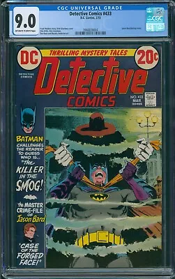Buy Detective Comics #433 D.C. Comics 3/73 CGC 9.0 Off White To White Pages • 120.09£