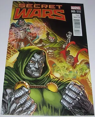 Buy Secret Wars No 5 October 2015 1st Print Marvel Comic God Doom Variant Edition • 7.99£