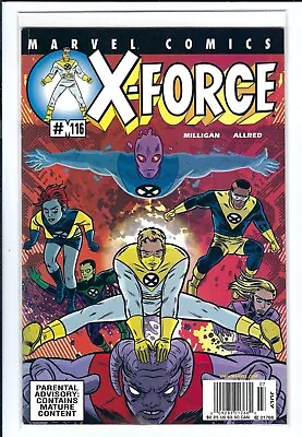 Buy (1991) Marvel X-force #116 Lot Direct + Parental Advisory Variant - 1st X-static • 79.66£