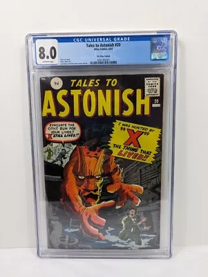 Buy Tales To Astonish #20 CGC 8.0 White Pages - Pence Variant! • 739.26£