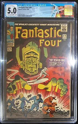 Buy Fantastic Four #49 CGC 5.0 1st Full Appearance Of Galactus Custom Label CENTS • 695£